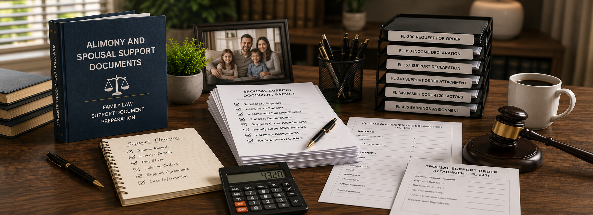 Alimony and spousal support document preparation, family court forms, and paralegal document support from Discount Court Documents
