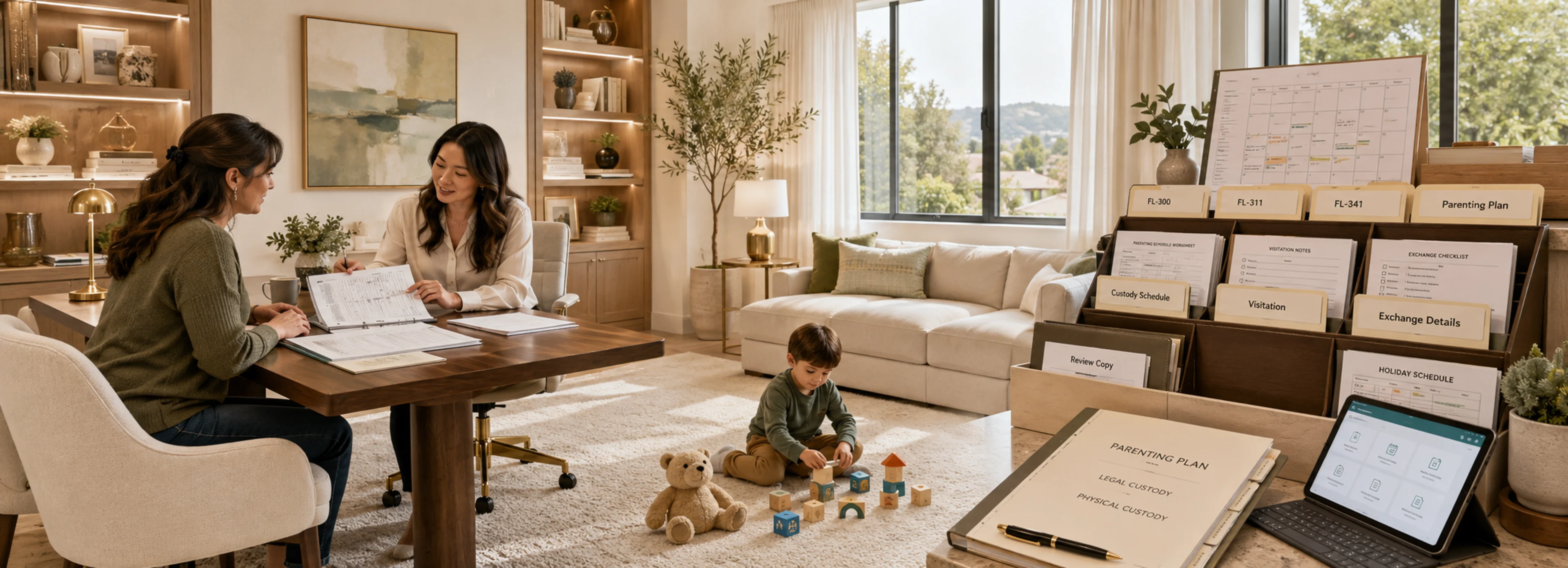 Child Custody Paperwork banner image for Discount Court Documents