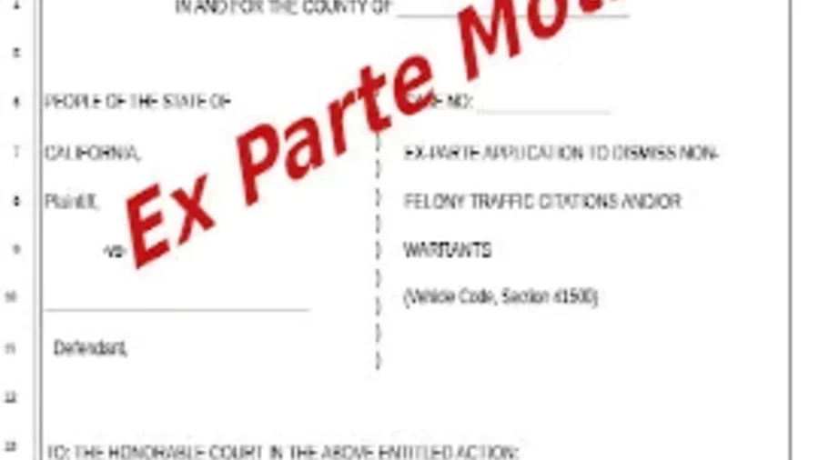 Ex parte motion forms, emergency order paperwork, hearing packets, and paralegal document support from Discount Court Documents