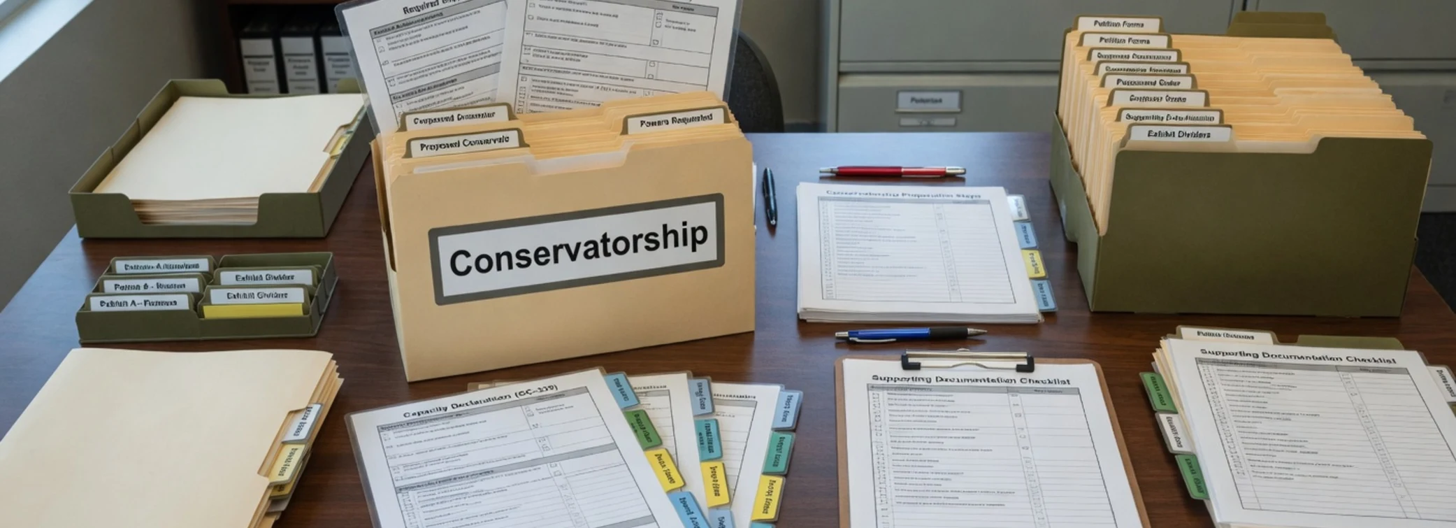 Conservatorship legal document preparation, court forms, filing packets, and paralegal document support from Discount Court Documents