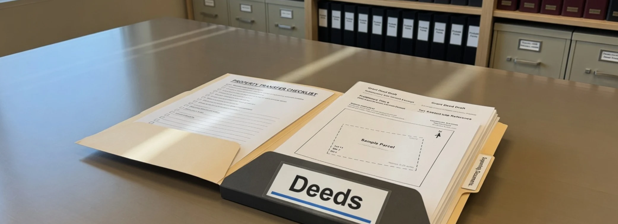 Deeds legal document preparation, court forms, filing packets, and paralegal document support from Discount Court Documents