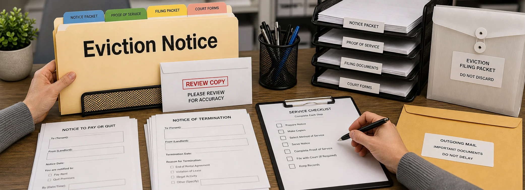 Eviction notice legal document preparation, court forms, filing packets, and paralegal document support from Discount Court Documents