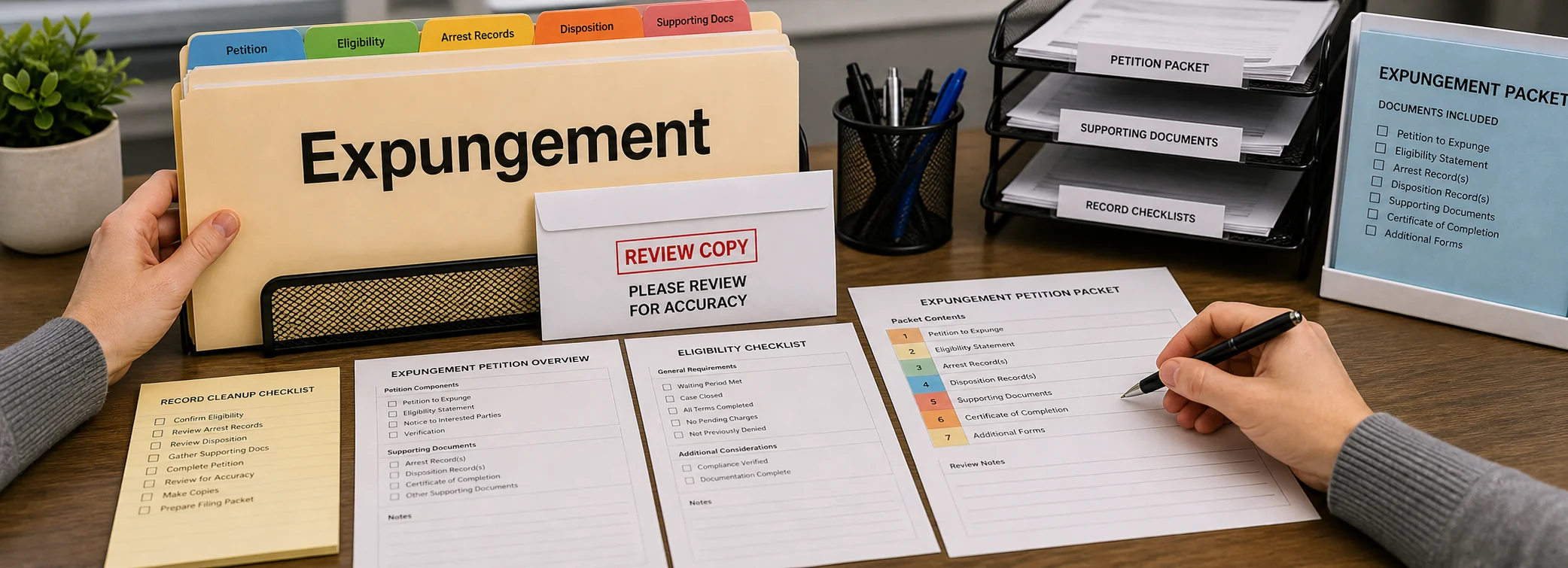 Expungement legal document preparation, court forms, filing packets, and paralegal document support from Discount Court Documents