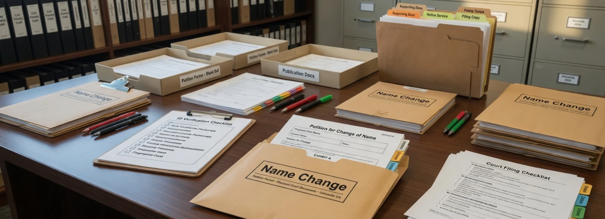 Name change legal document preparation, court forms, filing packets, and paralegal document support from Discount Court Documents