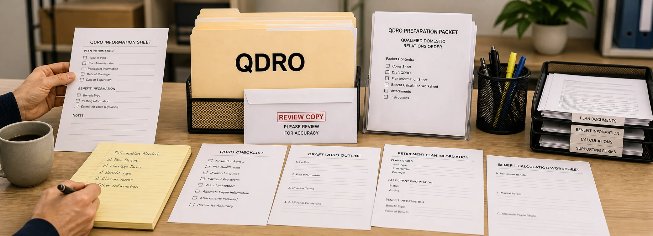 QDRO legal document preparation, court forms, filing packets, and paralegal document support from Discount Court Documents