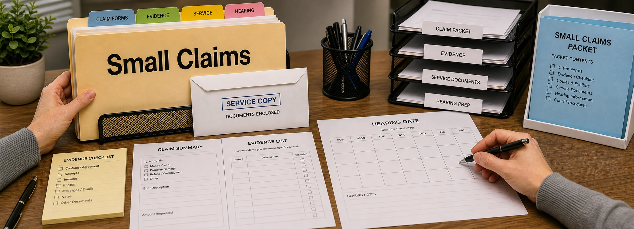 Small claims legal document preparation, court forms, filing packets, and paralegal document support from Discount Court Documents