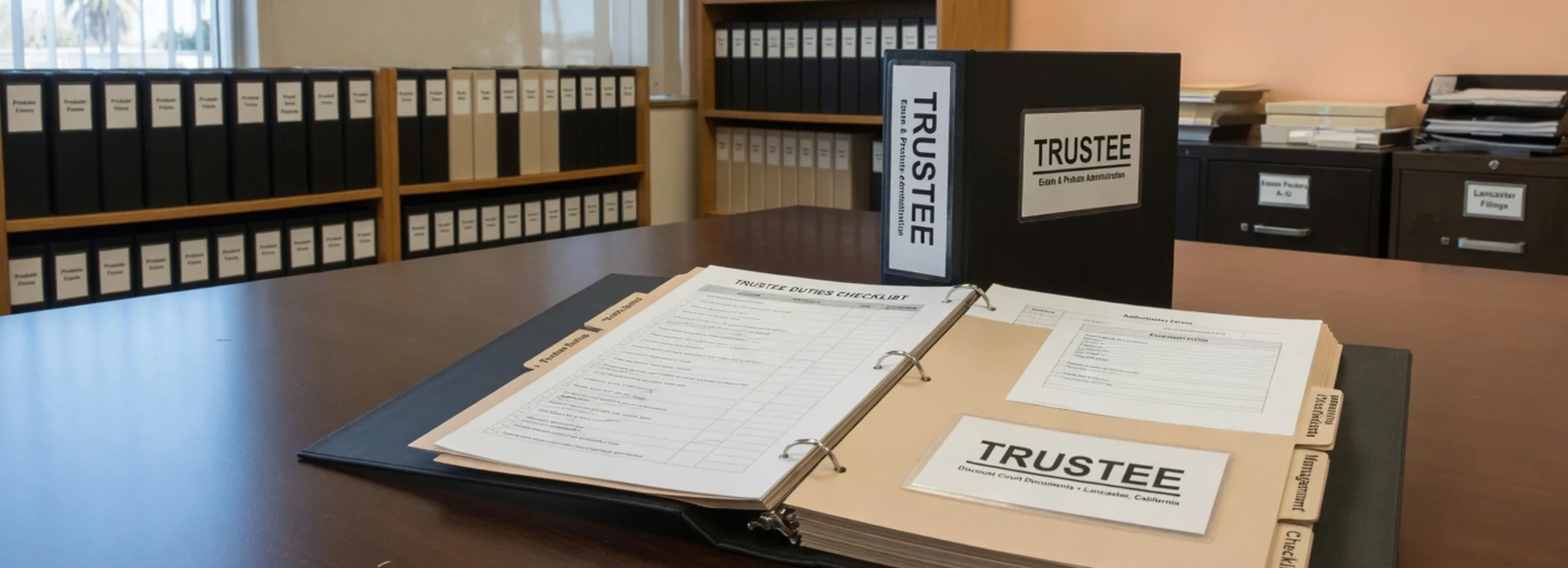 Trustee legal document preparation, court forms, filing packets, and paralegal document support from Discount Court Documents