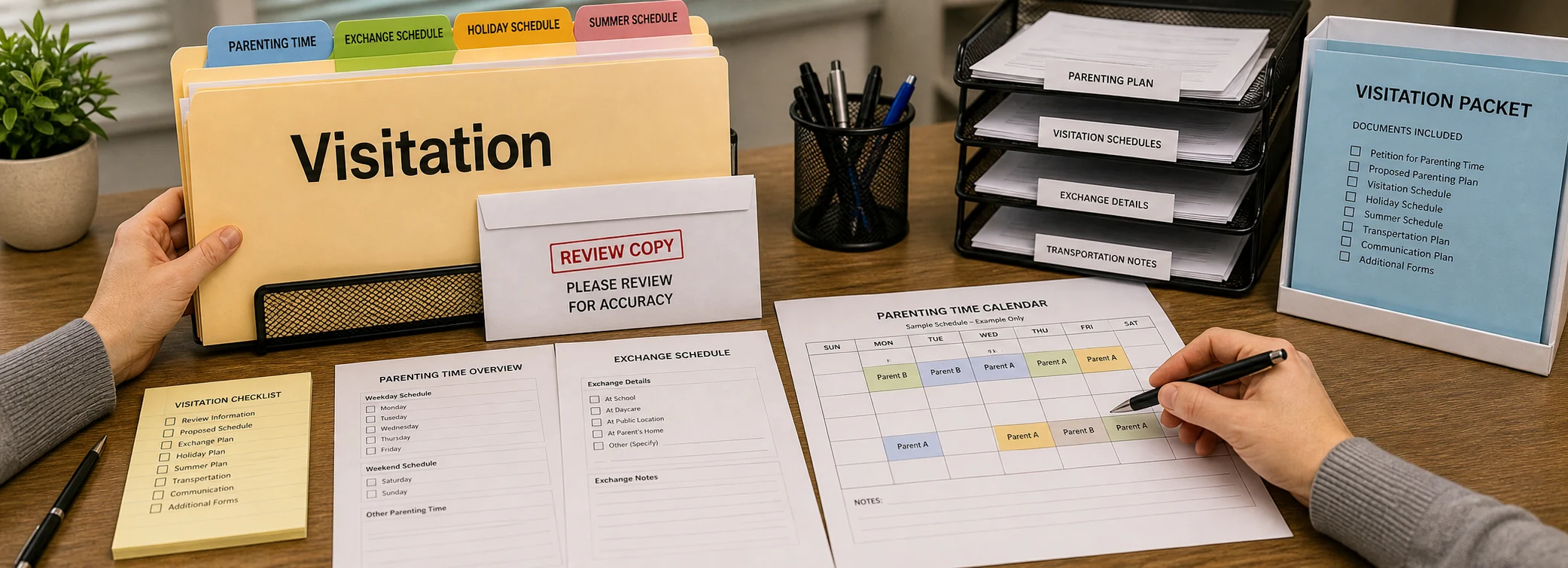 Visitation legal document preparation, court forms, filing packets, and paralegal document support from Discount Court Documents