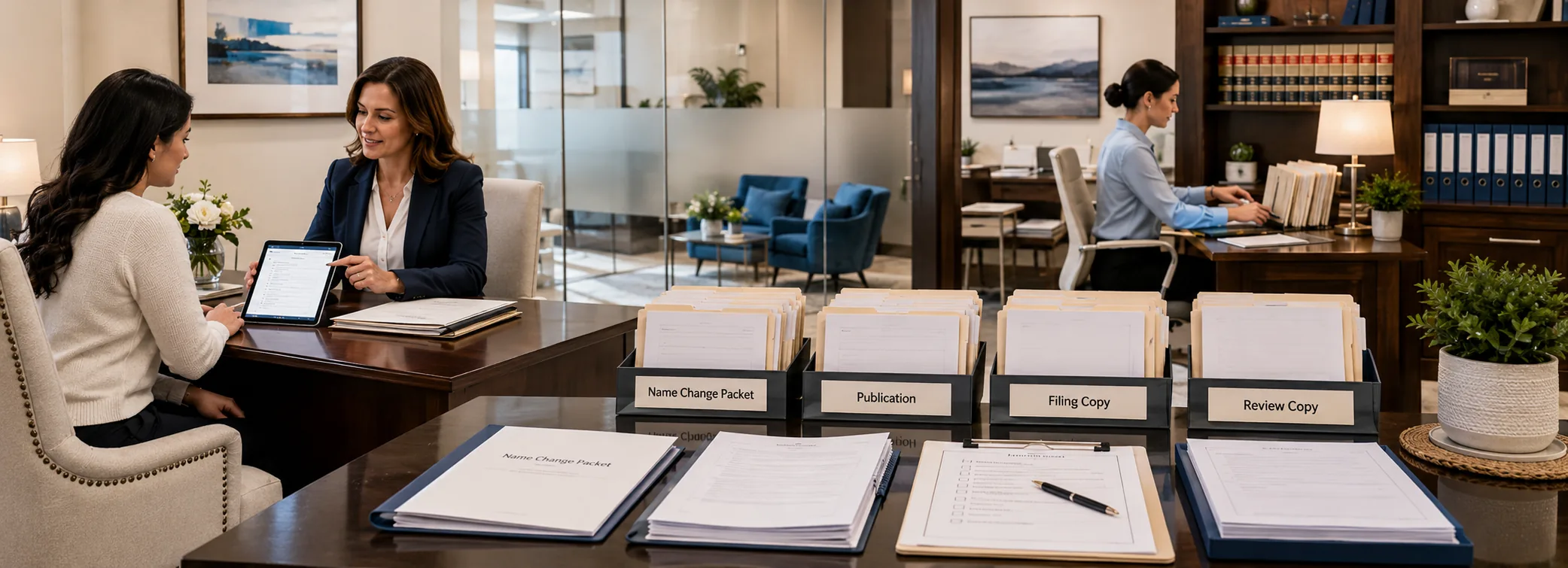 Name change document preparation, court petition forms, filing packets, and paralegal document support from Discount Court Documents